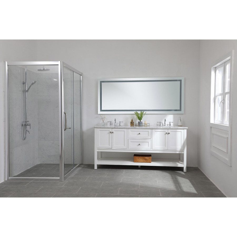 Elegant Wall Mirror - Clear, D 72", H 30" (MRE13072)