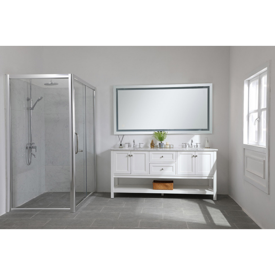Elegant Wall Mirror - Clear, D 72", H 36" (MRE13672)