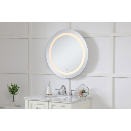 Elegant Wall Mirror - Clear, D 28", H 28" (MRE22828)