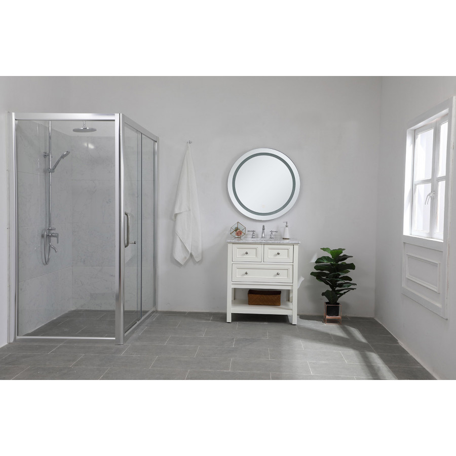 Elegant Wall Mirror - Clear, D 32", H 32" (MRE23232)