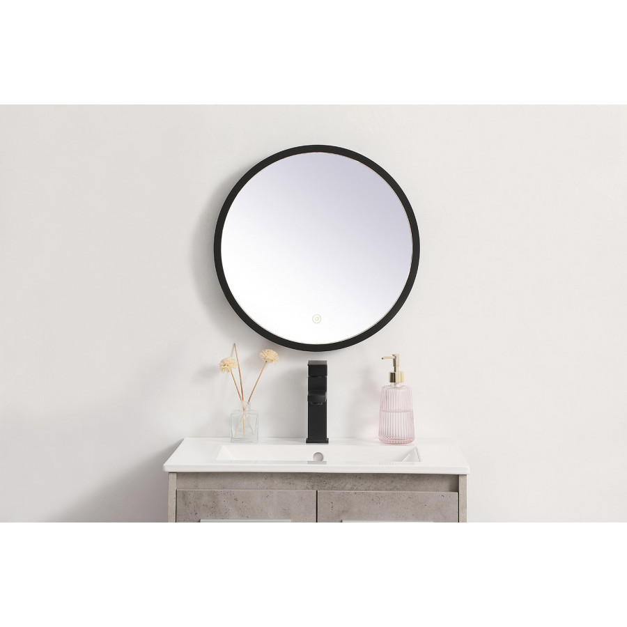Elegant Wall Mirror - Black, L 18" (MRE6018BK)