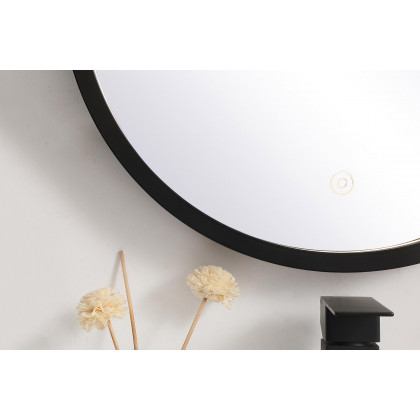 Elegant Wall Mirror - Black, L 18" (MRE6018BK)