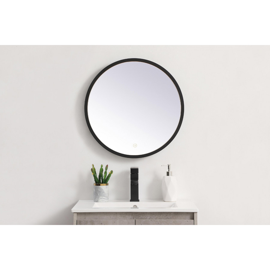 Elegant Wall Mirror - Black, L 21" (MRE6021BK)