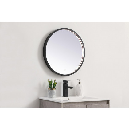 Elegant Wall Mirror - Black, L 21" (MRE6021BK)