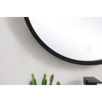 Elegant Wall Mirror - Black, L 21" (MRE6021BK)