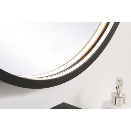 Elegant Wall Mirror - Black, L 21" (MRE6021BK)