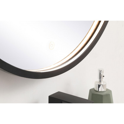 Elegant Wall Mirror - Black, L 24" (MRE6024BK)
