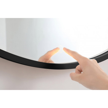 Elegant Wall Mirror - Black, L 24" (MRE6024BK)