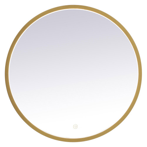Elegant Wall Mirror - Brass, L 24" (MRE6024BR)