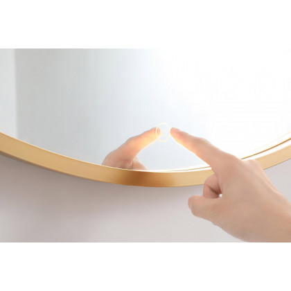 Elegant Wall Mirror - Brass, L 24" (MRE6024BR)