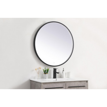 Elegant Wall Mirror - Black, L 32" (MRE6032BK)