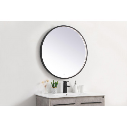 Elegant Wall Mirror - Black, L 32" (MRE6032BK)