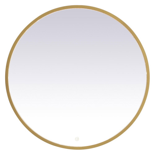 Elegant Wall Mirror - Brass, L 32" (MRE6032BR)