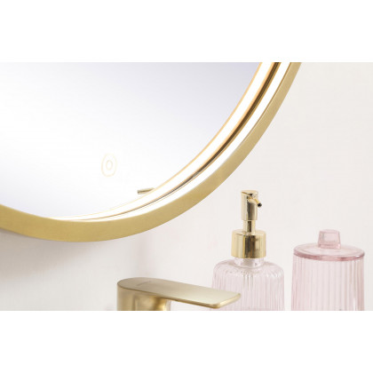 Elegant Wall Mirror - Brass, L 32" (MRE6032BR)