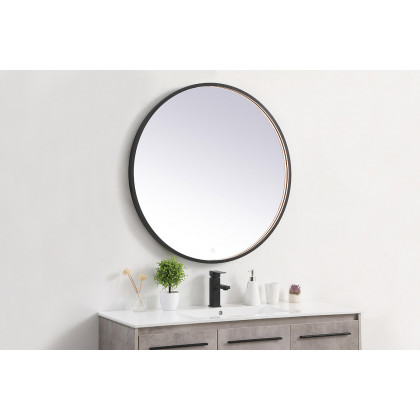 Elegant Wall Mirror - Black, L 36" (MRE6036BK)
