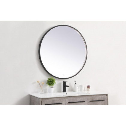 Elegant Wall Mirror - Black, L 36" (MRE6036BK)