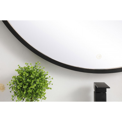 Elegant Wall Mirror - Black, L 36" (MRE6036BK)