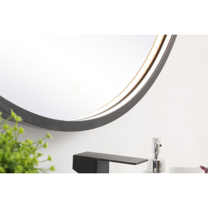 Elegant Wall Mirror - Black, L 36" (MRE6036BK)