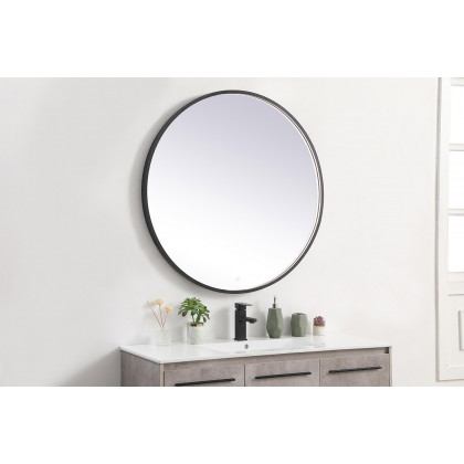 Elegant Wall Mirror - Black, L 39" (MRE6039BK)