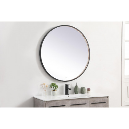 Elegant Wall Mirror - Black, L 39" (MRE6039BK)