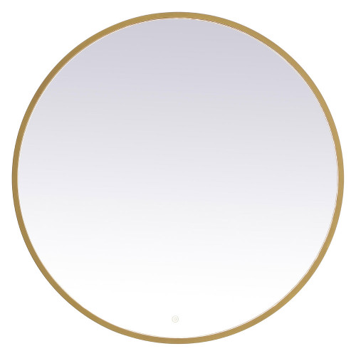 Elegant Wall Mirror - Brass, L 39" (MRE6039BR)