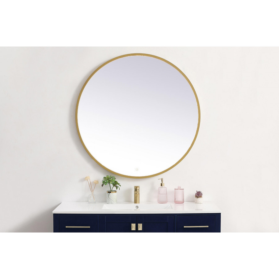 Elegant Wall Mirror - Brass, L 39" (MRE6039BR)