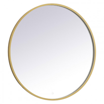 Elegant Wall Mirror - Brass, L 39" (MRE6039BR)