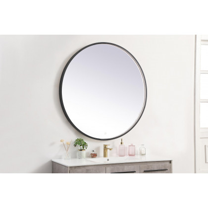 Elegant Wall Mirror - Black, L 42" (MRE6042BK)