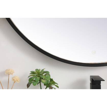 Elegant Wall Mirror - Black, L 42" (MRE6042BK)