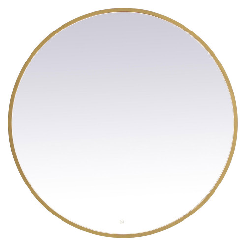 Elegant Wall Mirror - Brass, L 42" (MRE6042BR)