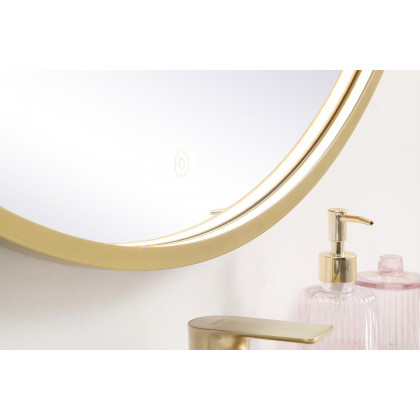 Elegant Wall Mirror - Brass, L 42" (MRE6042BR)