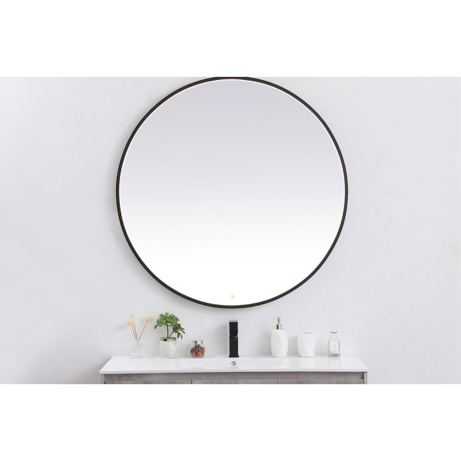 Elegant Wall Mirror - Black, L 45" (MRE6045BK)