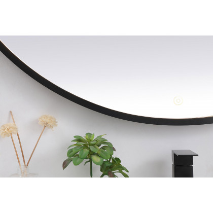 Elegant Wall Mirror - Black, L 45" (MRE6045BK)