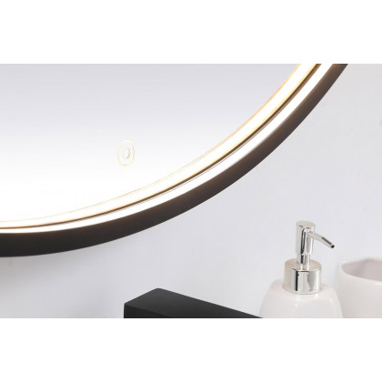 Elegant Wall Mirror - Black, L 45" (MRE6045BK)