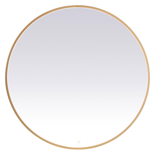 Elegant Wall Mirror - Brass, L 45" (MRE6045BR)