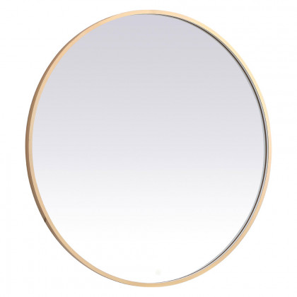 Elegant Wall Mirror - Brass, L 45" (MRE6045BR)