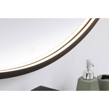 Elegant Wall Mirror - Black, L 48" (MRE6048BK)