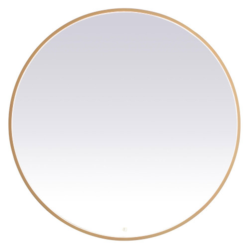 Elegant Wall Mirror - Brass, L 48" (MRE6048BR)