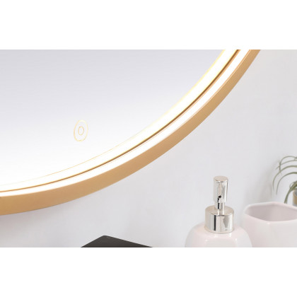 Elegant Wall Mirror - Brass, L 48" (MRE6048BR)