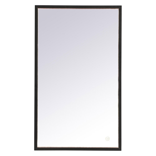 Elegant Wall Mirror - Black, D 18", H 30" (MRE61830BK)
