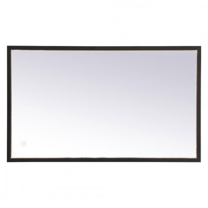 Elegant Wall Mirror - Black, D 18", H 30" (MRE61830BK)