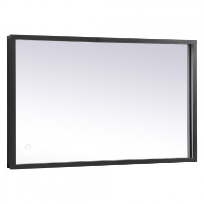 Elegant Wall Mirror - Black, D 18", H 30" (MRE61830BK)