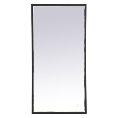 Elegant Wall Mirror - Black, D 18", H 36" (MRE61836BK)