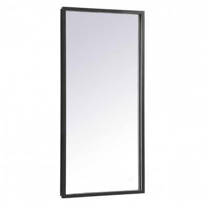 Elegant Wall Mirror - Black, D 18", H 36" (MRE61836BK)