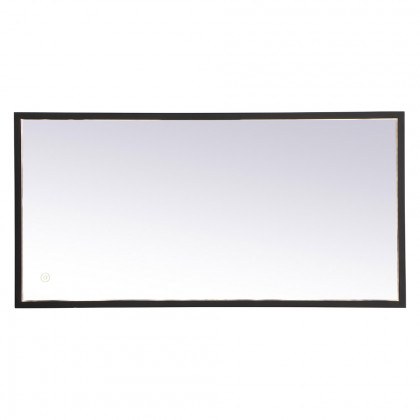 Elegant Wall Mirror - Black, D 18", H 36" (MRE61836BK)