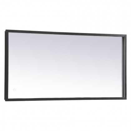 Elegant Wall Mirror - Black, D 18", H 36" (MRE61836BK)