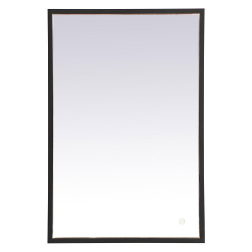 Elegant Wall Mirror - Black, D 20", H 30" (MRE62030BK)