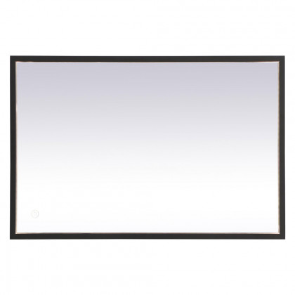 Elegant Wall Mirror - Black, D 20", H 30" (MRE62030BK)