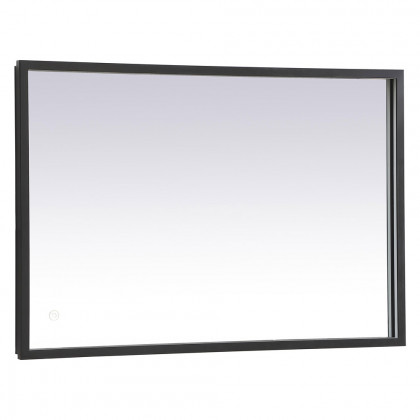 Elegant Wall Mirror - Black, D 20", H 30" (MRE62030BK)