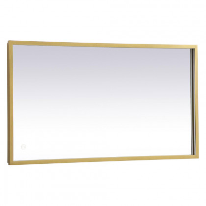 Elegant Wall Mirror - Brass, D 20", H 36" (MRE62036BR)